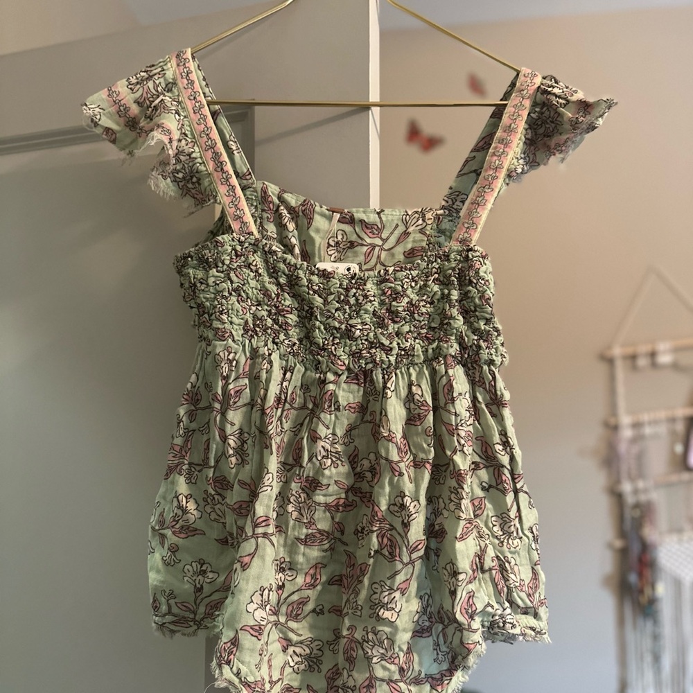 Free people floral tank top